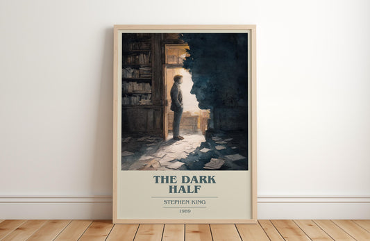 The Dark Half by Stephen King | Book Poster | Literary Art Gift For Book Lover | Novel Inspired Wall Art