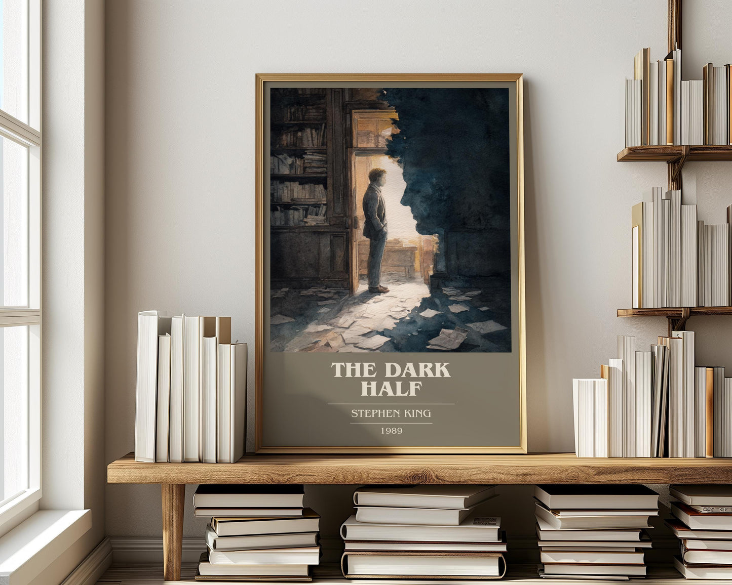 The Dark Half by Stephen King | Book Poster | Literary Art Gift For Book Lover | Novel Inspired Wall Art