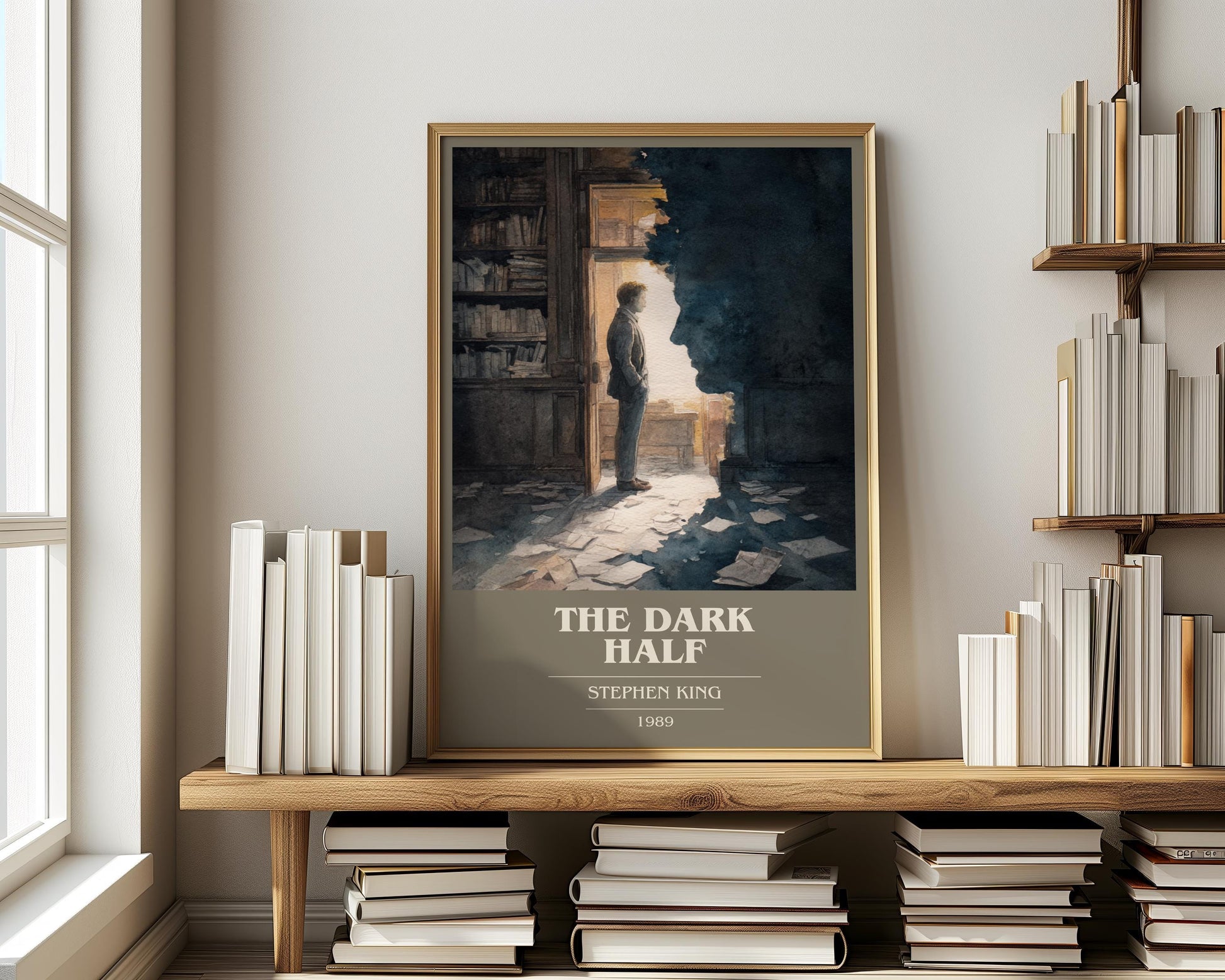 The Dark Half by Stephen King | Book Poster | Literary Art Gift For Book Lover | Novel Inspired Wall Art