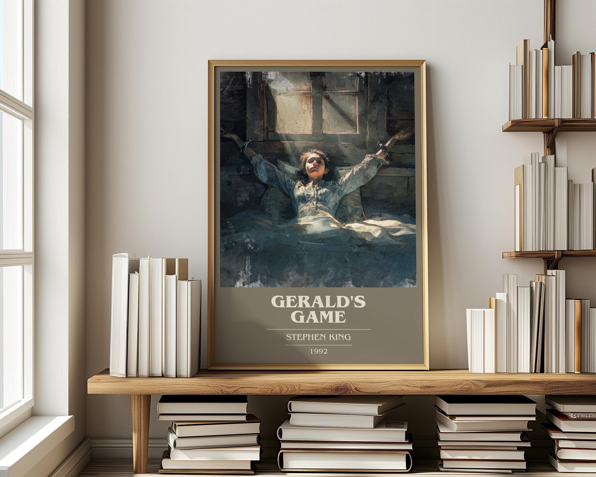 Gerald's Game by Stephen King | Book Poster | Literary Art Gift For Book Lover | Novel Inspired Wall Art