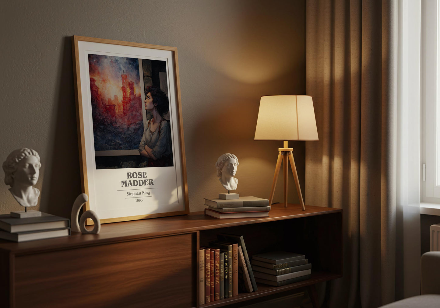 Rose Madder by Stephen King | Book Poster | Literary Art Gift For Book Lover | Novel Inspired Wall Art | Free Delivery