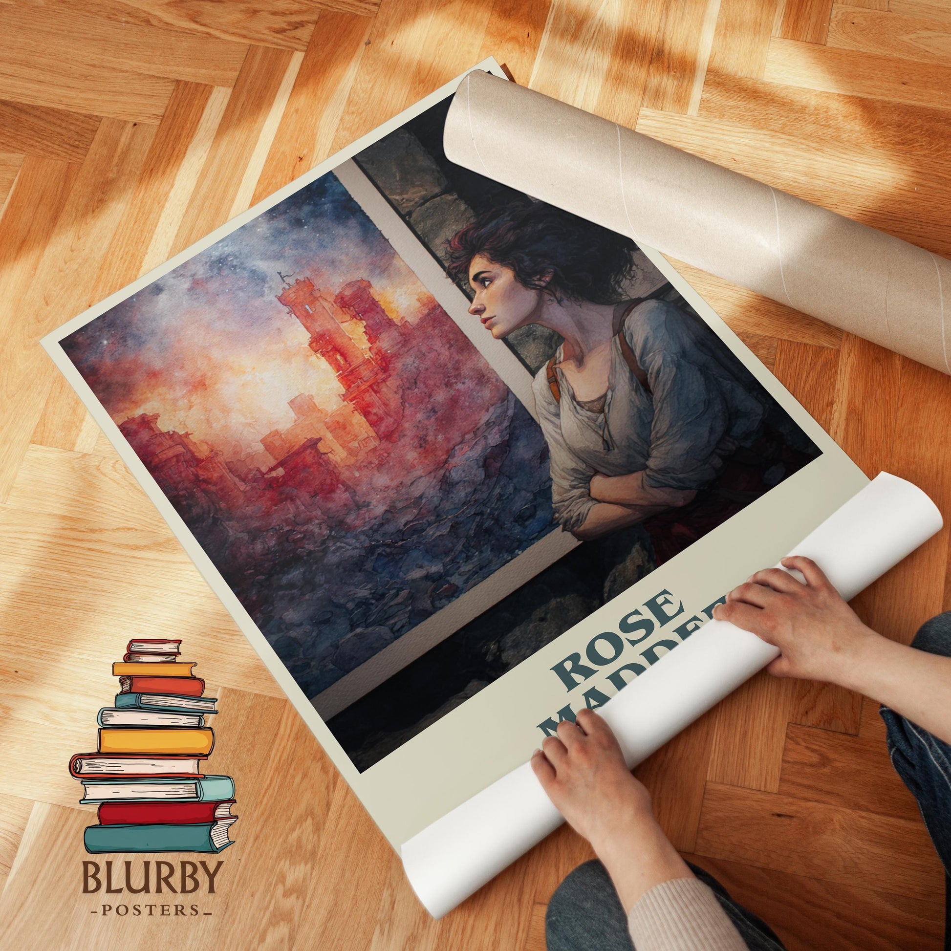 Rose Madder by Stephen King | Book Poster | Literary Art Gift For Book Lover | Novel Inspired Wall Art | Free Delivery