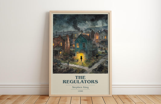 The Regulators by Stephen King | Book Poster | Literary Art Gift For Book Lover | Novel Inspired Wall Art | Free Delivery