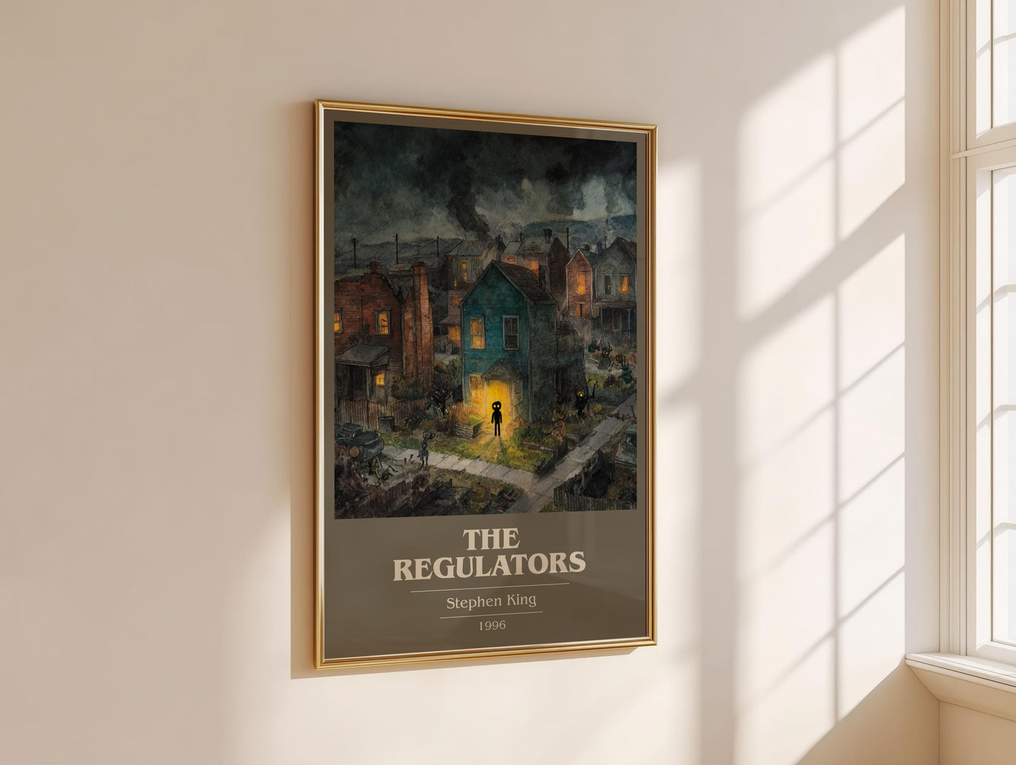 The Regulators by Stephen King | Book Poster | Literary Art Gift For Book Lover | Novel Inspired Wall Art | Free Delivery