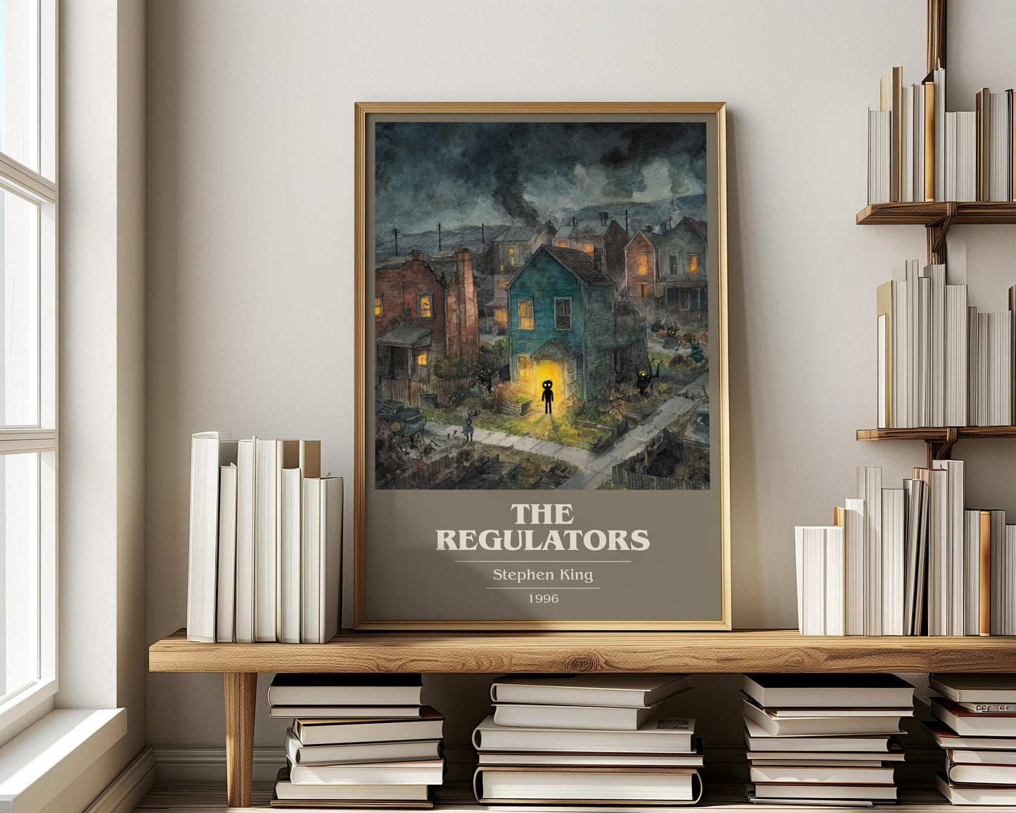 The Regulators by Stephen King | Book Poster | Literary Art Gift For Book Lover | Novel Inspired Wall Art | Free Delivery