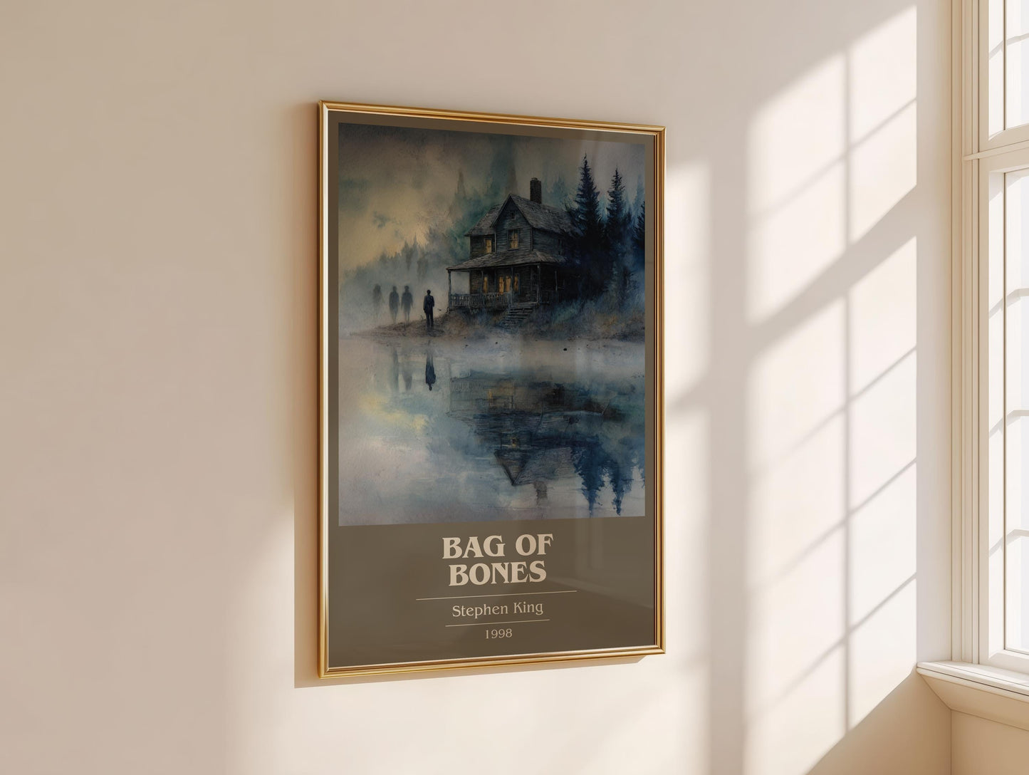 Bag of Bones by Stephen King | Book Poster | Literary Art Gift For Book Lover | Novel Inspired Wall Art | Free Delivery