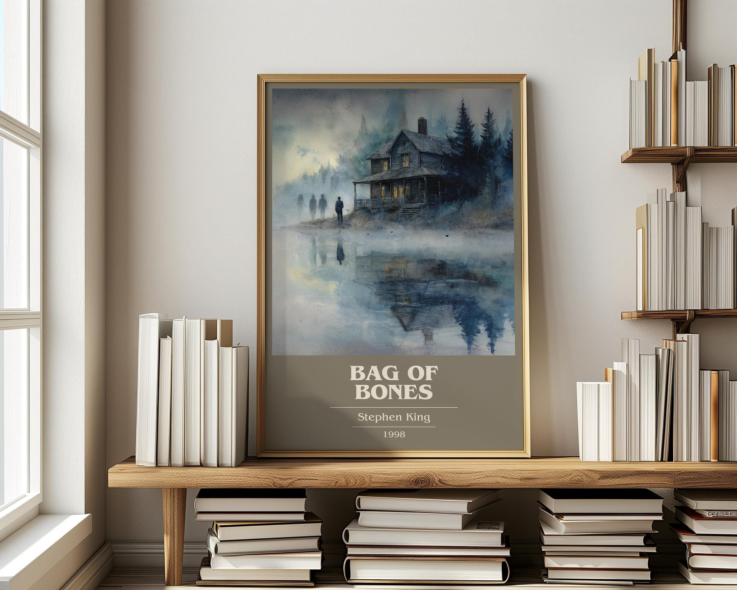 Bag of Bones by Stephen King | Book Poster | Literary Art Gift For Book Lover | Novel Inspired Wall Art | Free Delivery