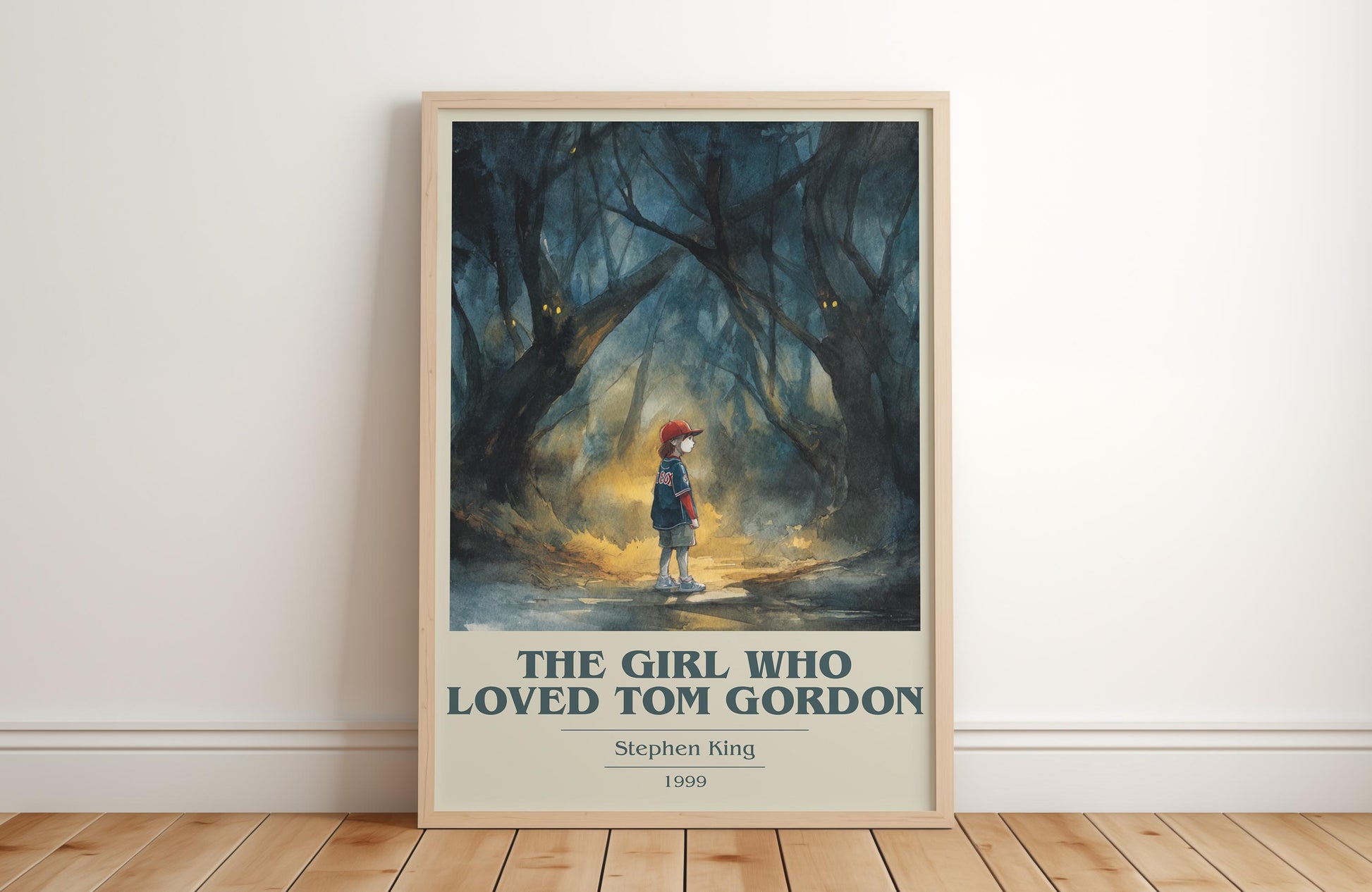 The Girl Who Loved Tom Gordan by Stephen King | Book Poster | Literary Art Gift For Book Lover | Novel Inspired Wall Art | Free Delivery