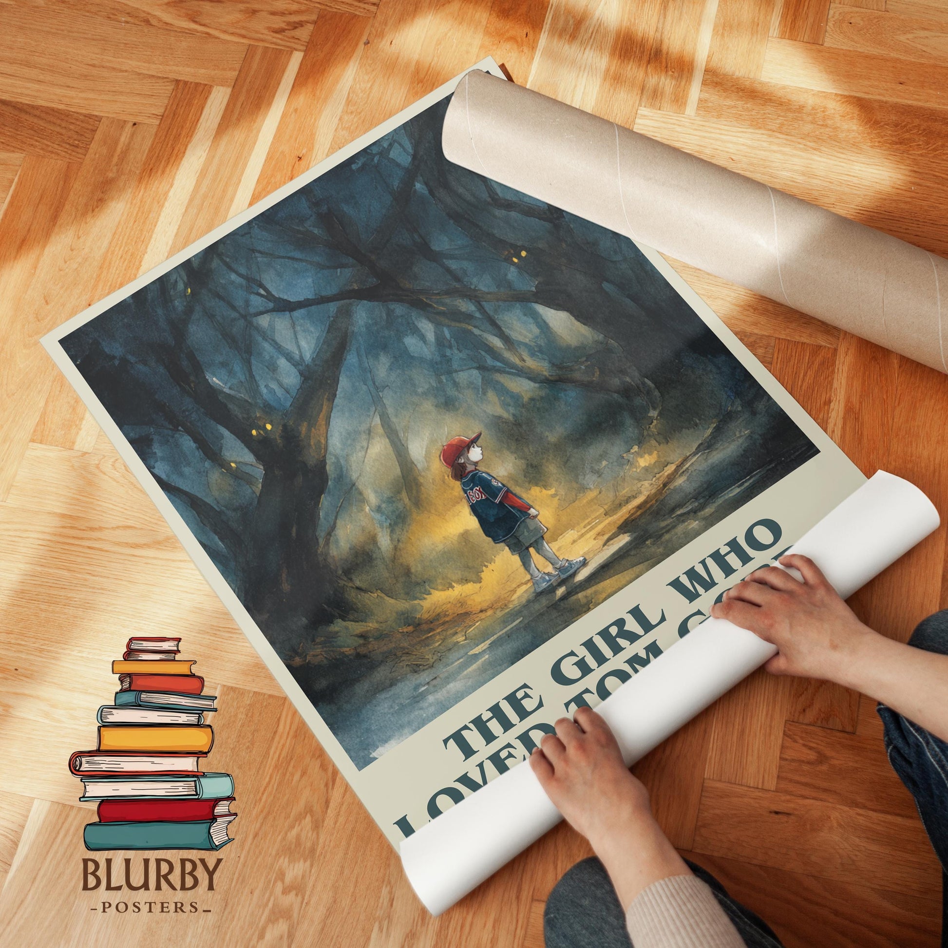 The Girl Who Loved Tom Gordan by Stephen King | Book Poster | Literary Art Gift For Book Lover | Novel Inspired Wall Art | Free Delivery