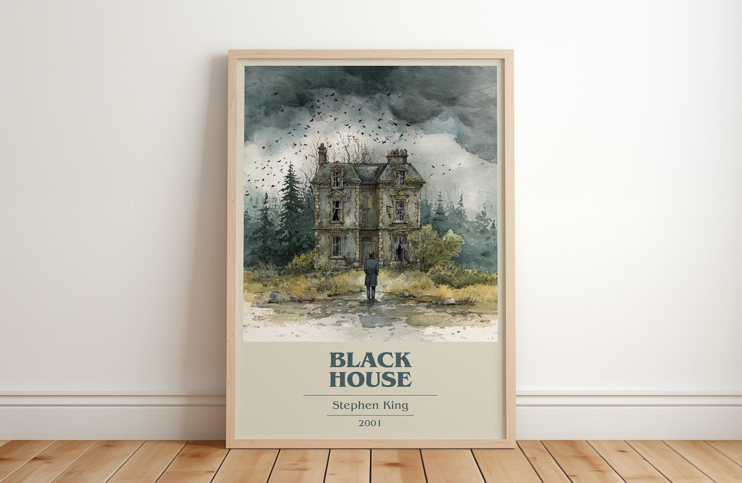 Black House by Stephen King | Book Poster | Literary Art Gift For Book Lover | Novel Inspired Wall Art | Free Delivery