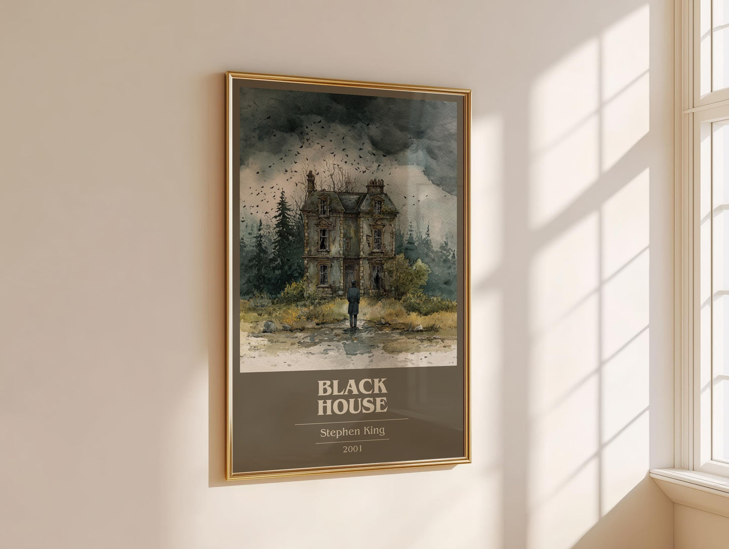 Black House by Stephen King | Book Poster | Literary Art Gift For Book Lover | Novel Inspired Wall Art | Free Delivery