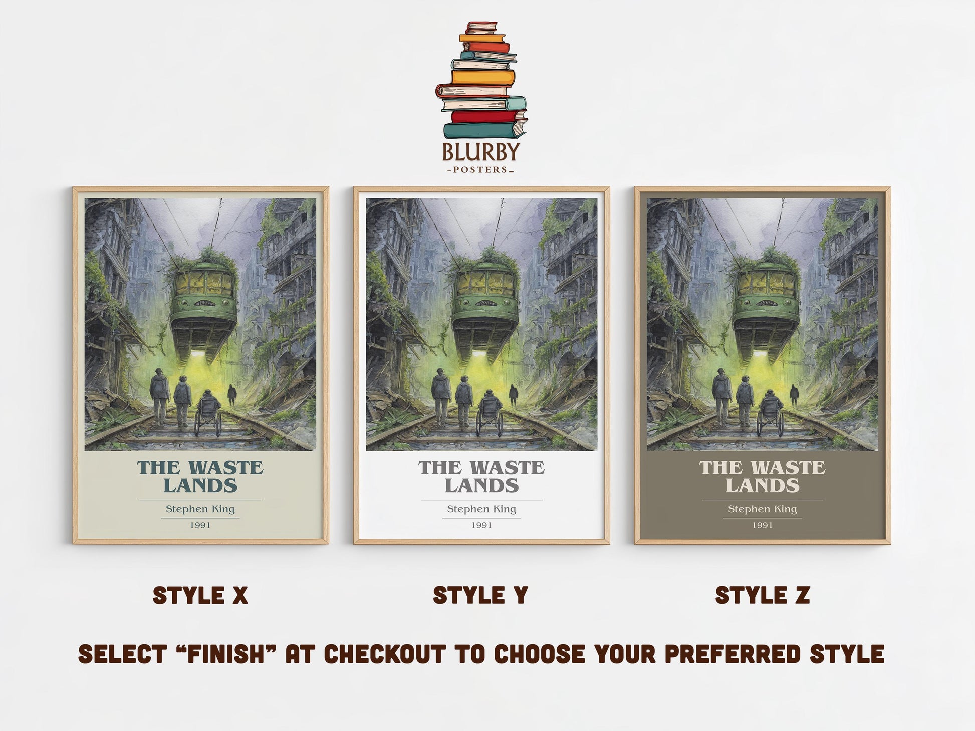 The Waste Lands by Stephen King | Book Poster | Literary Art Gift For Book Lover | Novel Inspired Wall Art | Free Delivery