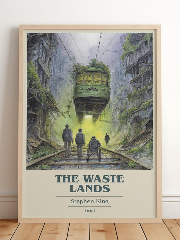 The waste lands book cover print in frame leaning in hallway – fantasy wall art