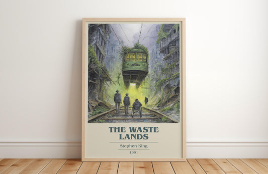 The Waste Lands by Stephen King | Book Poster | Literary Art Gift For Book Lover | Novel Inspired Wall Art | Free Delivery