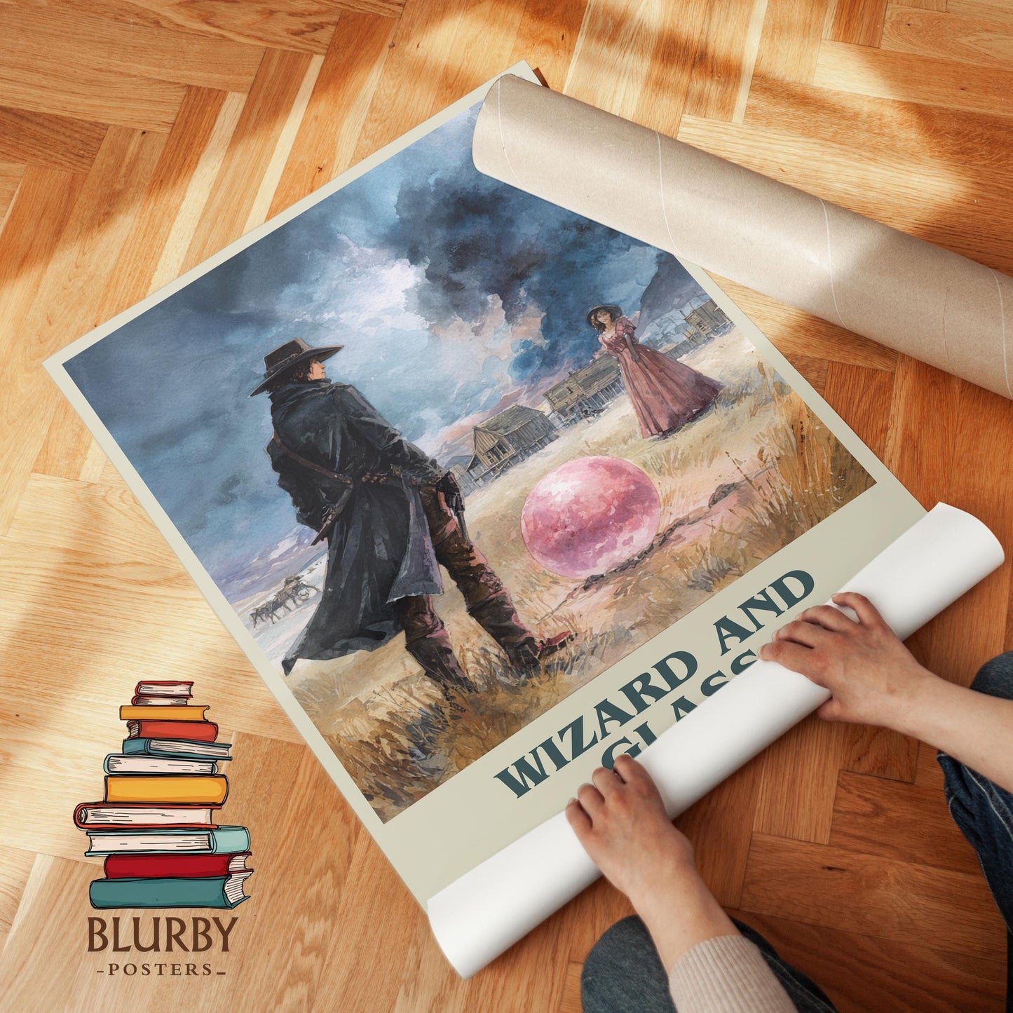 Wizard and Glass by Stephen King | Book Poster | Literary Art Gift For Book Lover | Novel Inspired Wall Art | Free Delivery