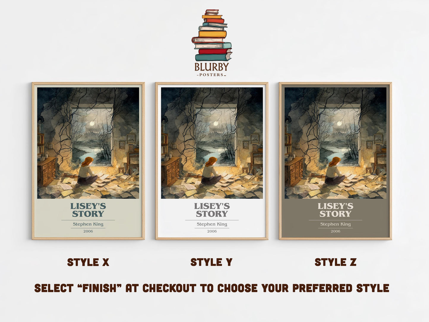 Lisey's Story by Stephen King | Book Poster | Literary Art Gift For Book Lover | Novel Inspired Wall Art | Free Delivery