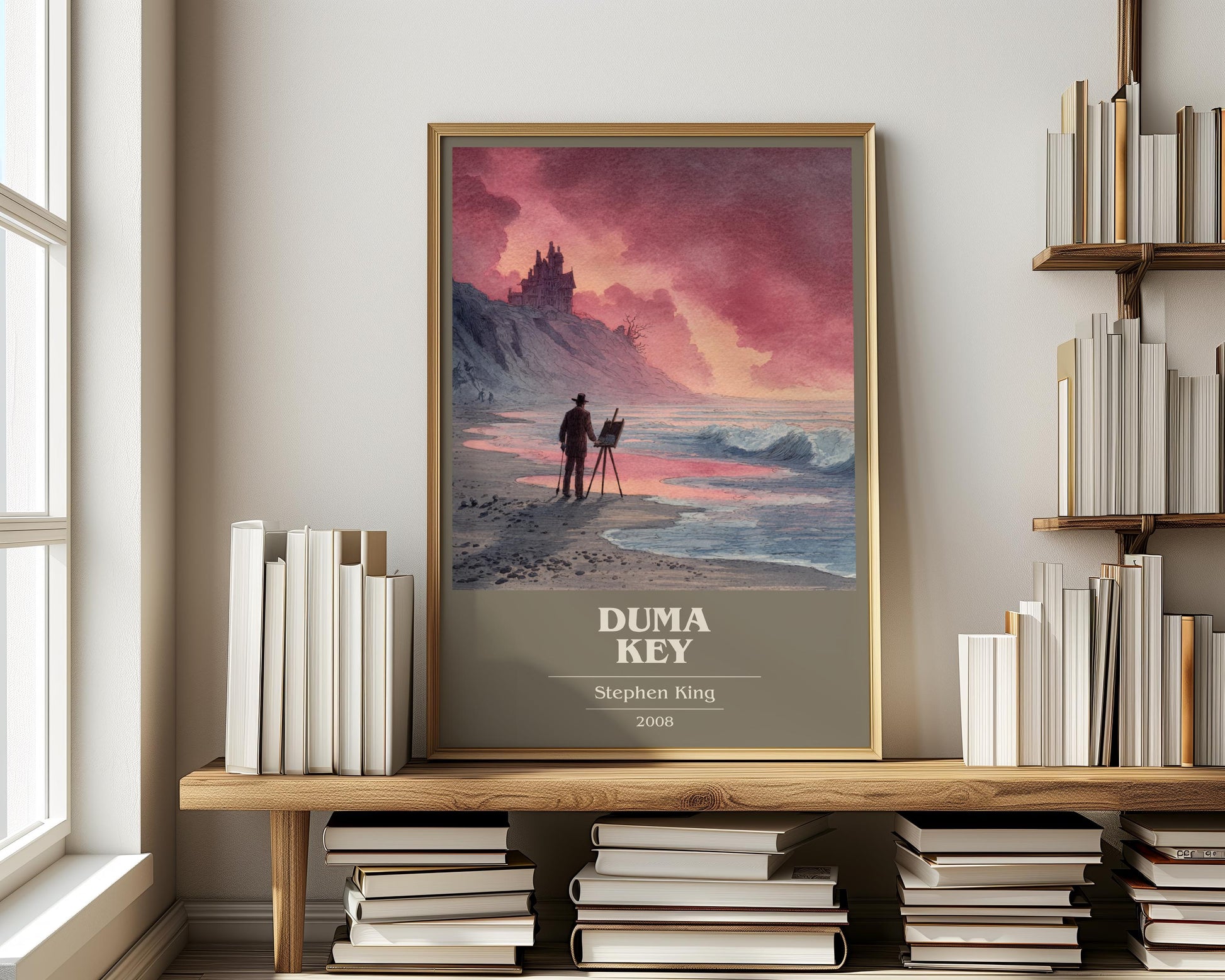 Duma Key by Stephen King | Book Poster | Literary Art Gift For Book Lover | Novel Inspired Wall Art | Free Delivery