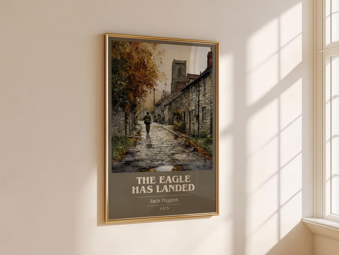 The Eagle Has Landed book cover book poster framed on wall – thriller wall art