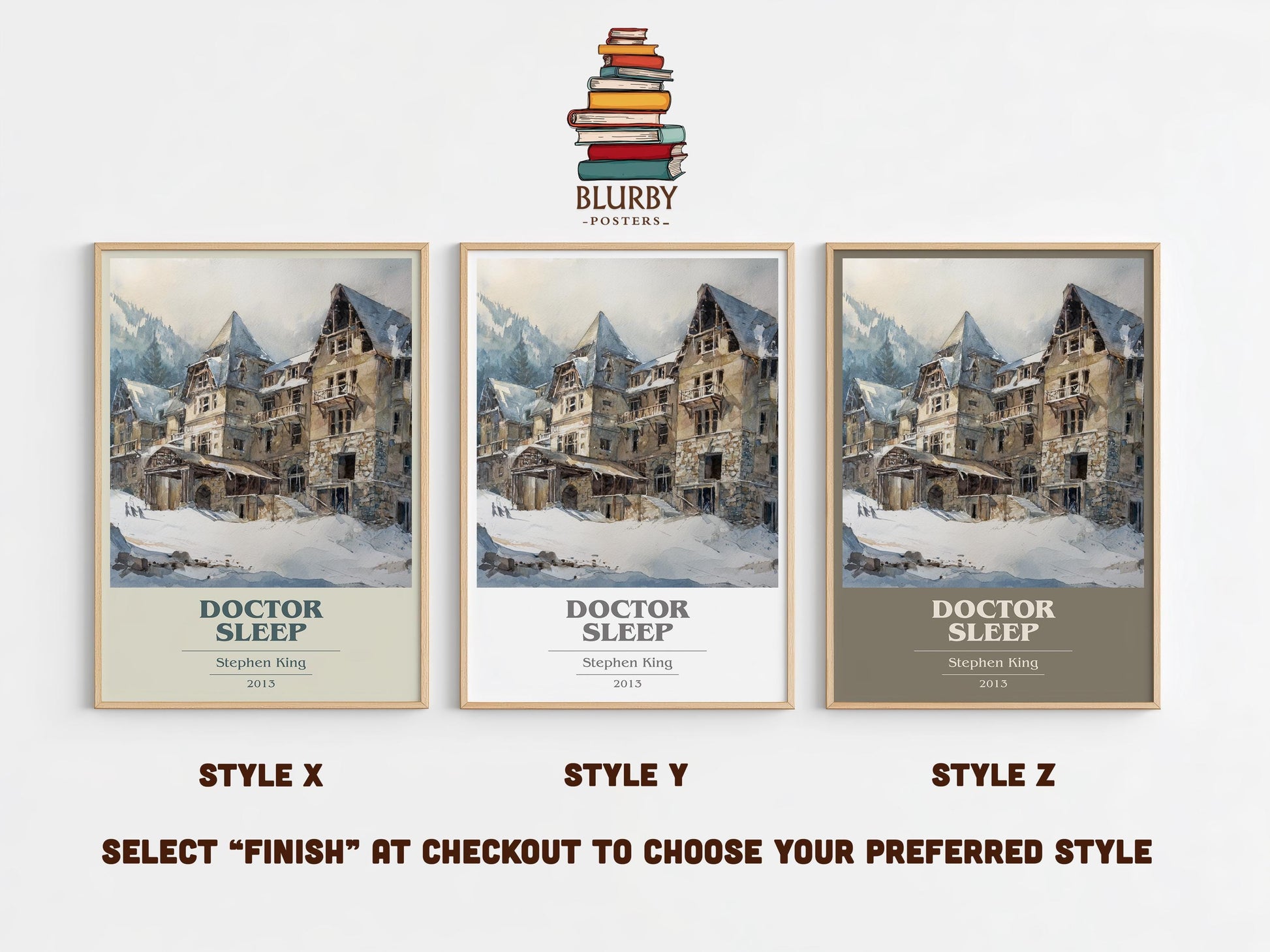 Doctor Sleep by Stephen King | Book Poster | Literary Art Gift For Book Lover | Novel Inspired Wall Art | Free Delivery