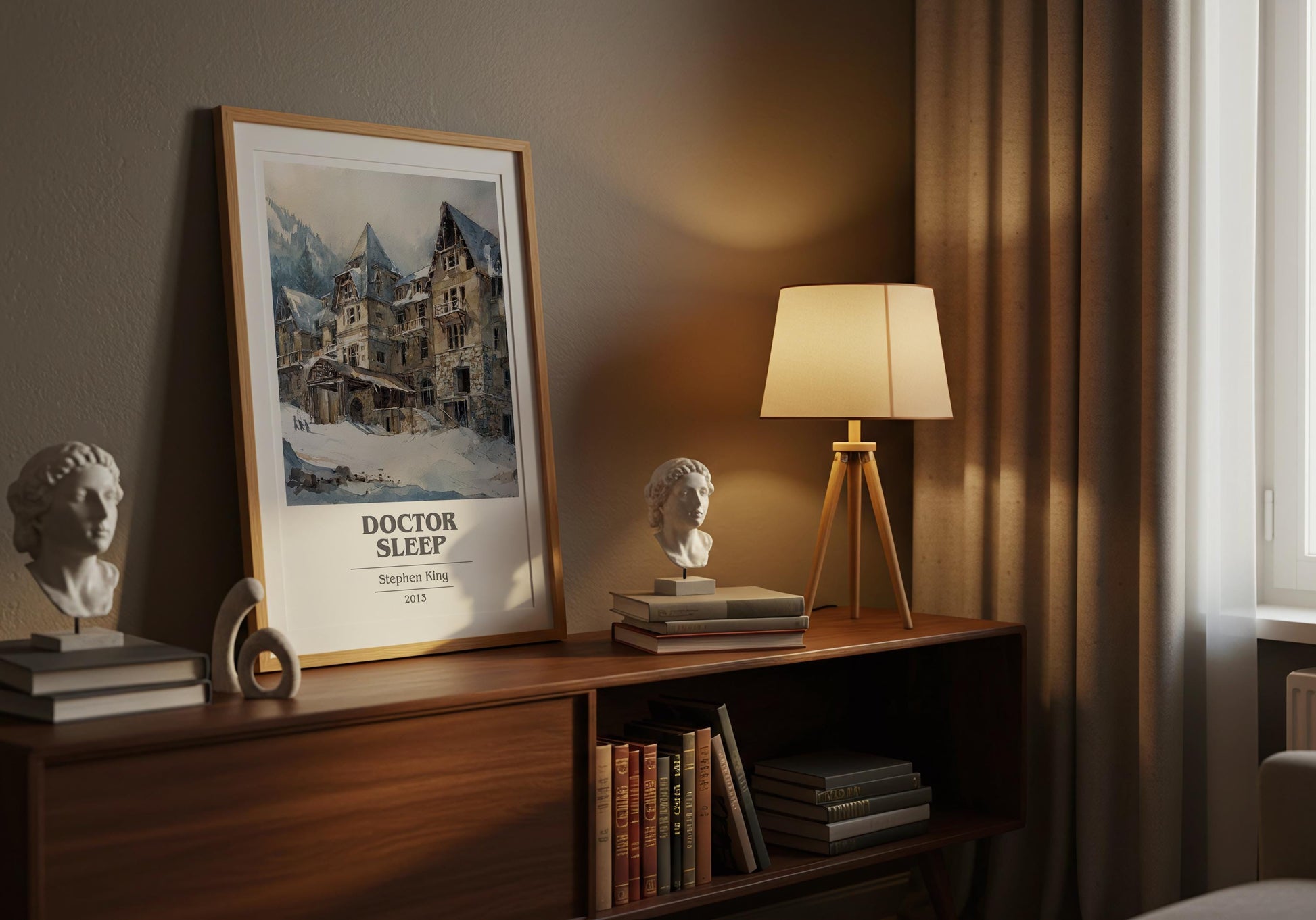 Doctor Sleep by Stephen King | Book Poster | Literary Art Gift For Book Lover | Novel Inspired Wall Art | Free Delivery