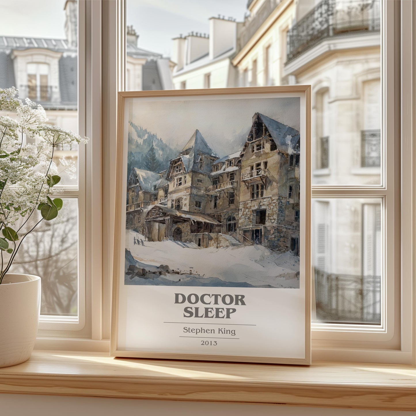 Doctor Sleep by Stephen King | Book Poster | Literary Art Gift For Book Lover | Novel Inspired Wall Art | Free Delivery