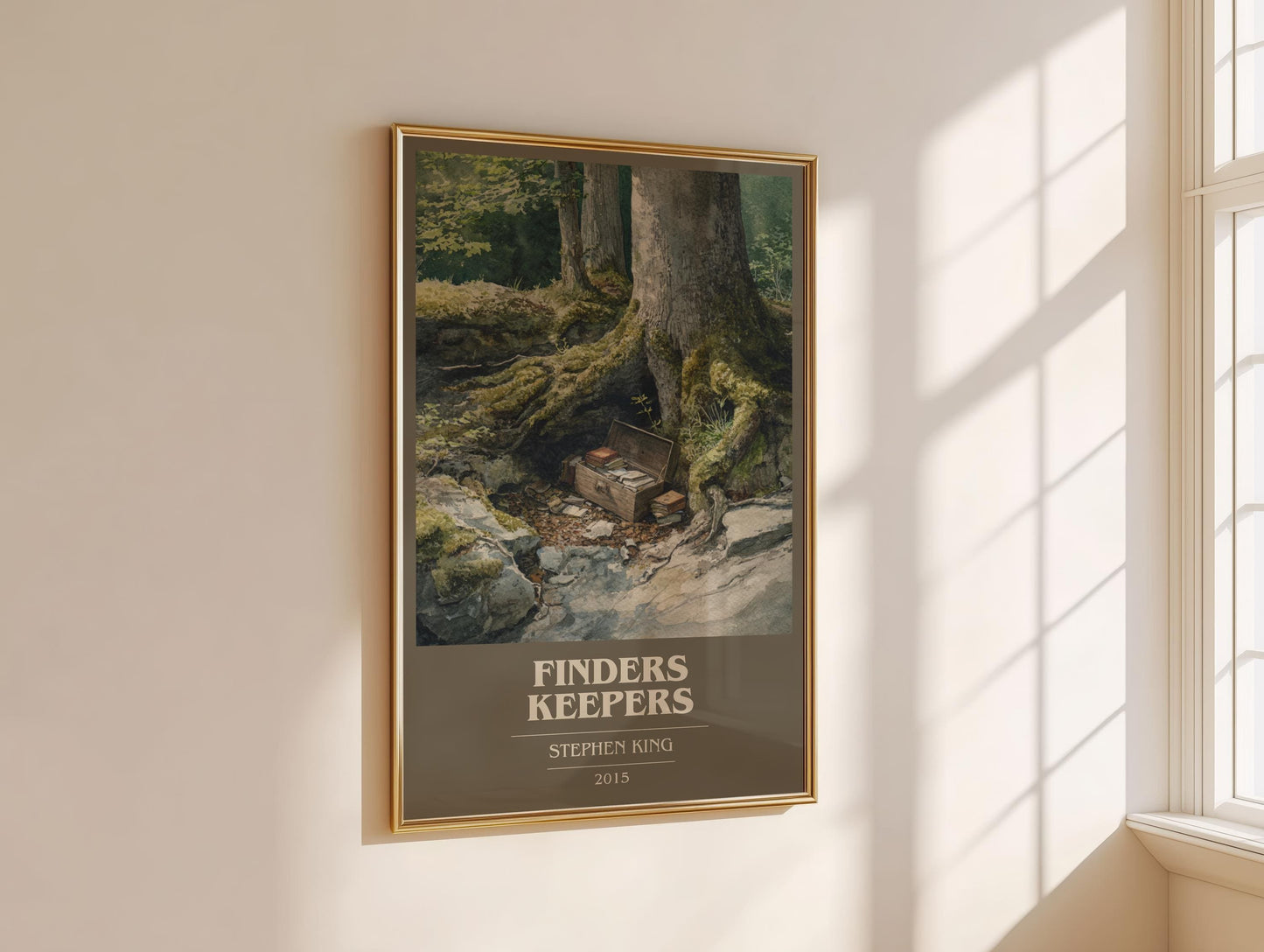 Finders Keepers by Stephen King | Book Poster | Literary Art Gift For Book Lover | Novel Inspired Wall Art | Free Delivery