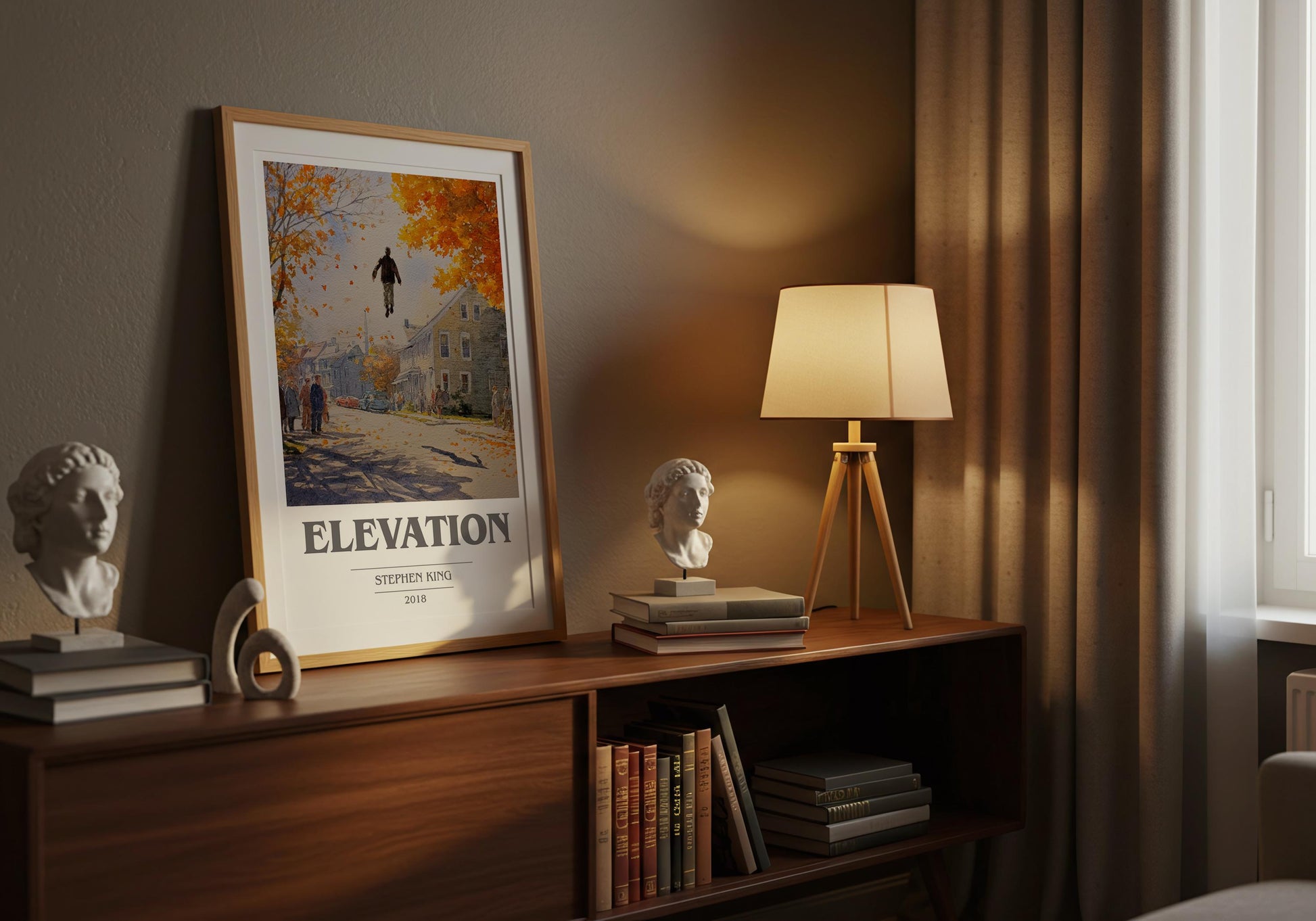 Elevation by Stephen King | Book Poster | Literary Art Gift For Book Lover | Novel Inspired Wall Art | Free Delivery