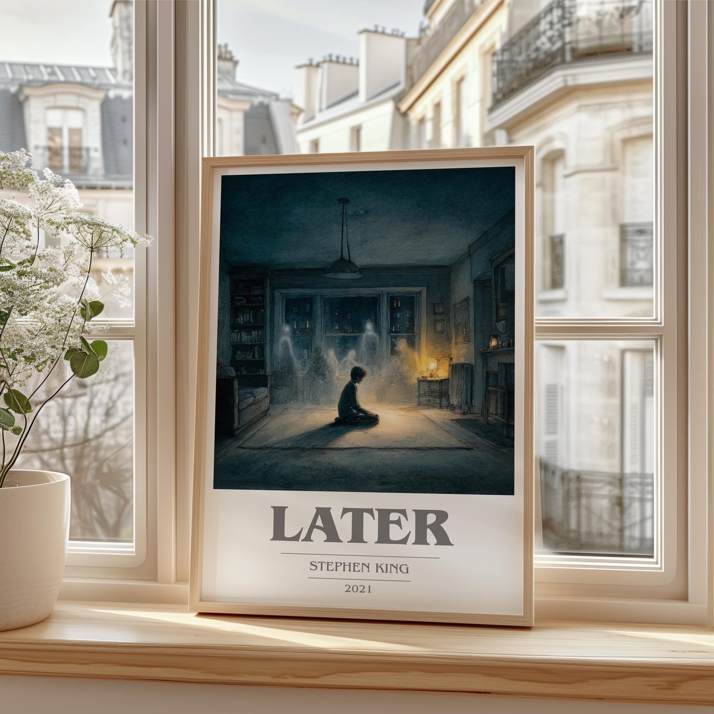 Later by Stephen King | Book Poster | Literary Art Gift For Book Lover | Novel Inspired Wall Art | Free Delivery