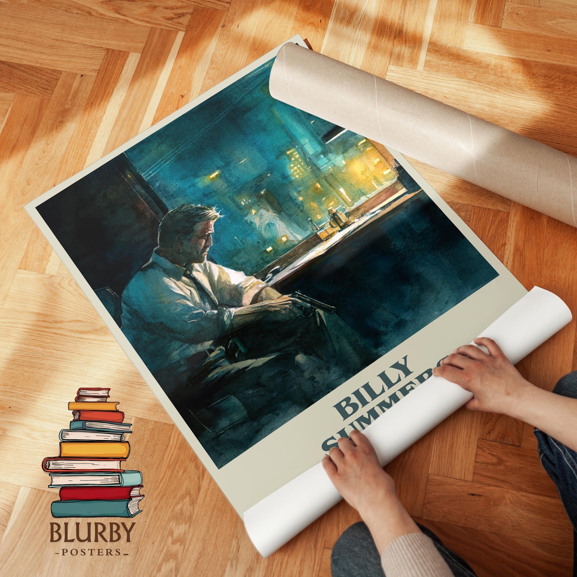 Billy Summers by Stephen King | Book Poster | Literary Art Gift For Book Lover | Novel Inspired Wall Art | Free Delivery
