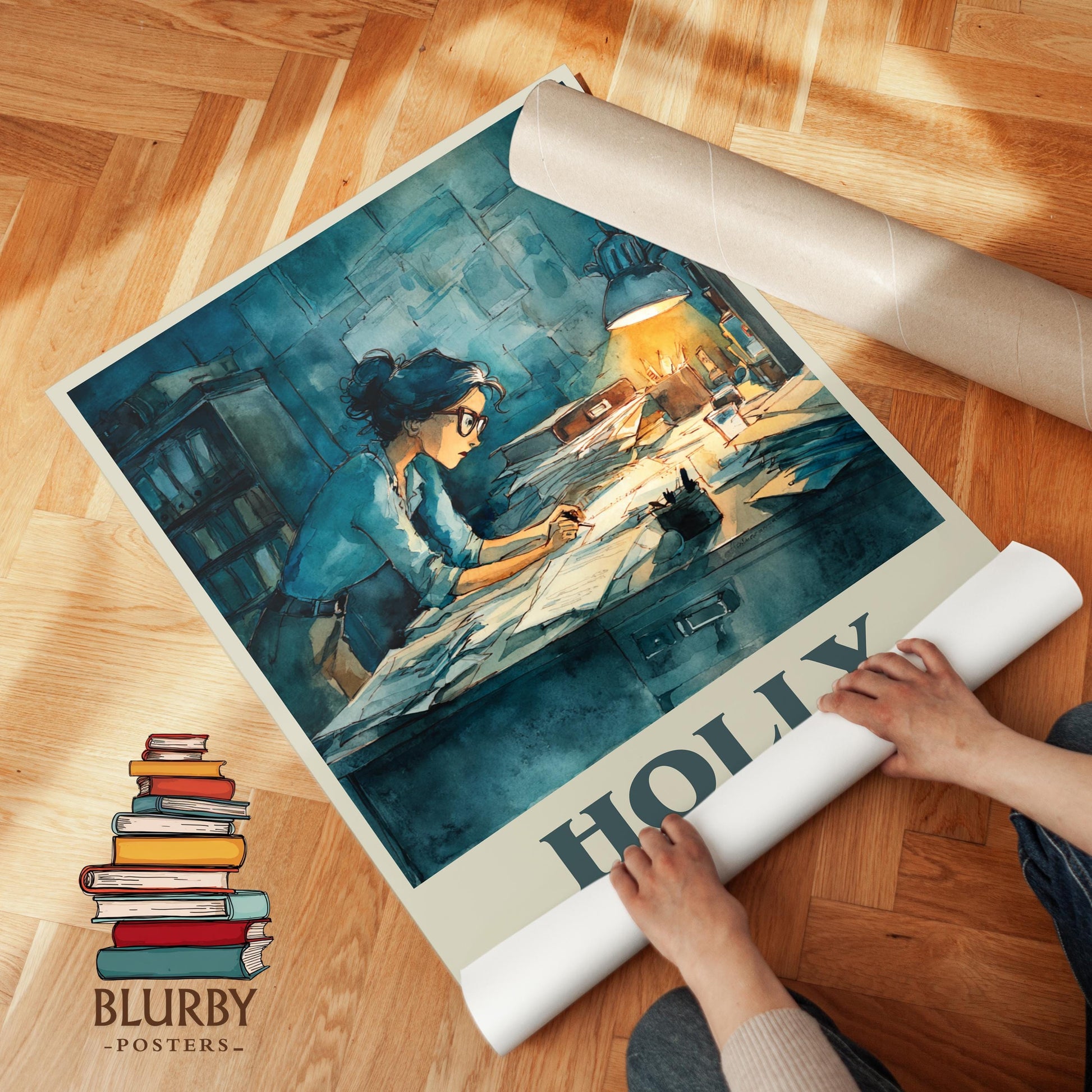 Holly by Stephen King | Book Poster | Literary Art Gift For Book Lover | Novel Inspired Wall Art | Free Delivery