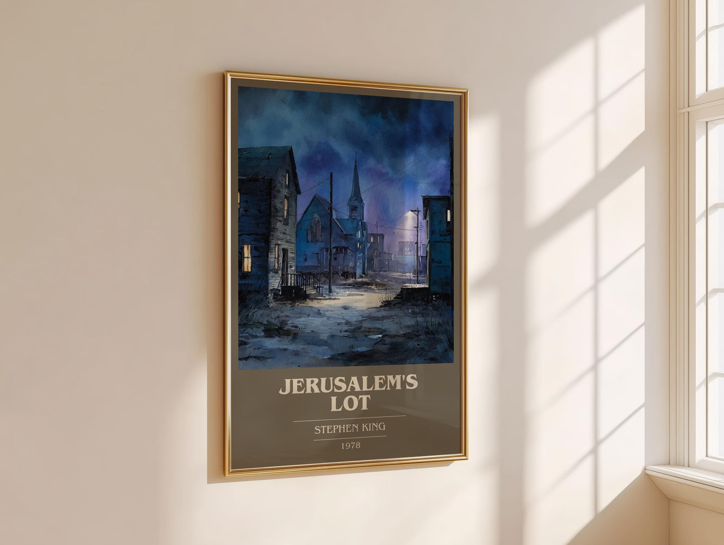 Jerusalem's Lot by Stephen King | Book Poster | Literary Art Gift For Book Lover | Novel Inspired Wall Art | Free Delivery