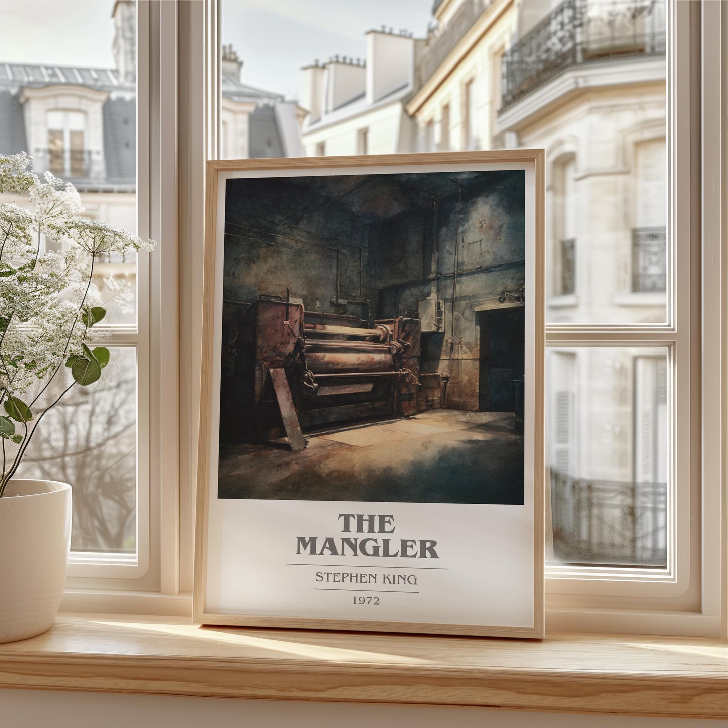 The Mangler by Stephen King | Book Poster | Literary Art Gift For Book Lover | Novel Inspired Wall Art | Free Delivery