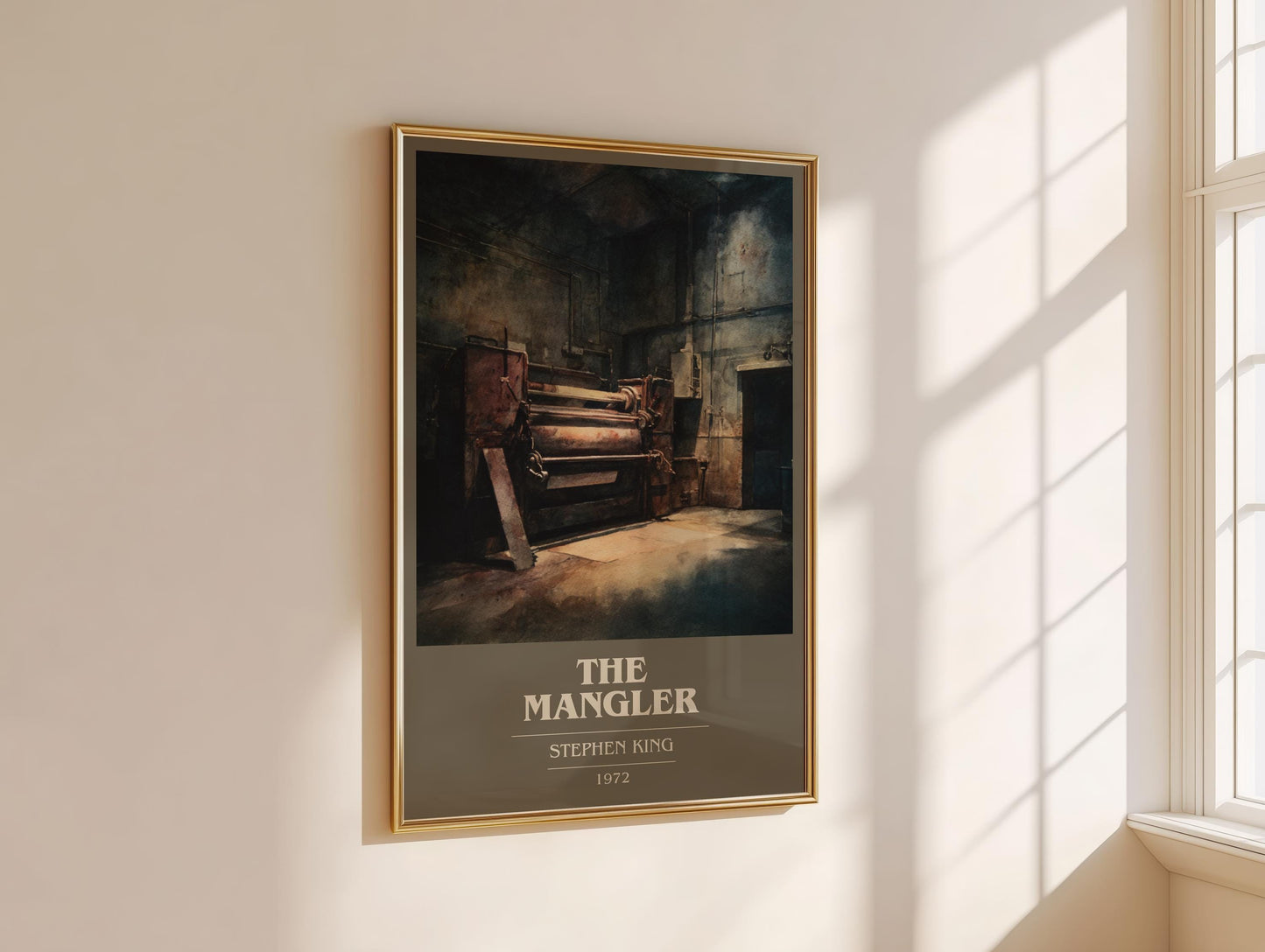 The Mangler by Stephen King | Book Poster | Literary Art Gift For Book Lover | Novel Inspired Wall Art | Free Delivery