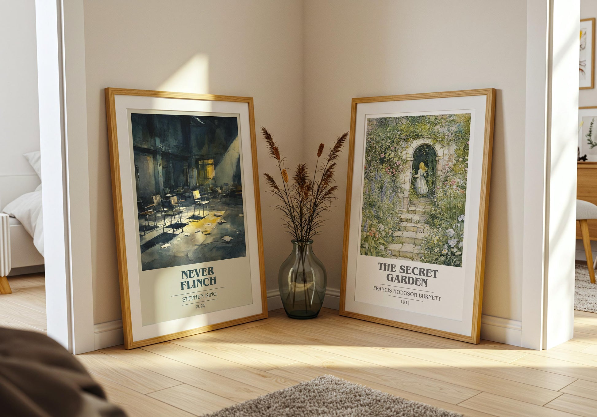 Never Flinch by Stephen King | Book Poster | Literary Art Gift For Book Lover | Novel Inspired Wall Art | Free Delivery