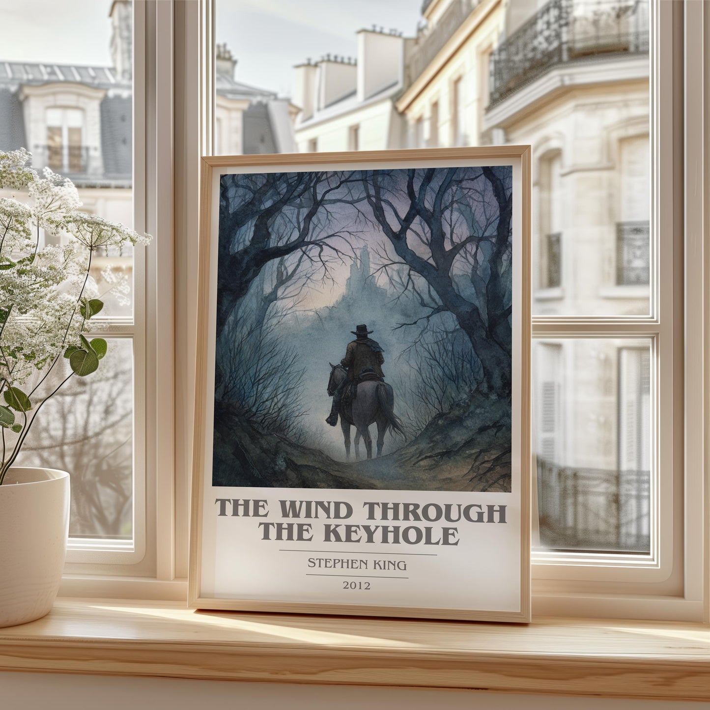 The Wind Through The Keyhole by Stephen King | Book Poster | Literary Art Gift For Book Lover | Novel Inspired Wall Art | Free Delivery