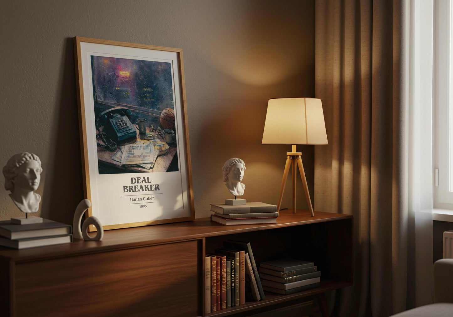 Deal Breaker by Harlan Coben | Book Poster | Literary Art Gift For Book Lover | Novel Inspired Wall Art | Free Delivery