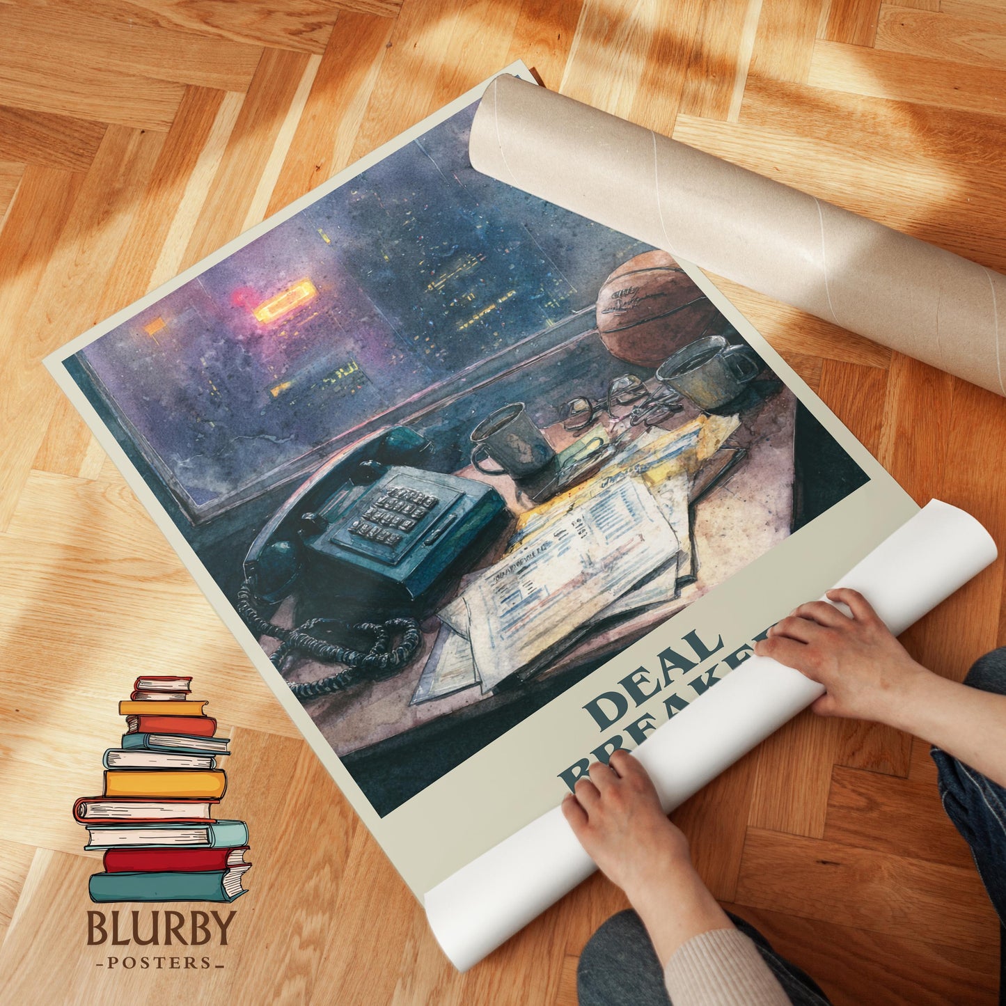 Deal Breaker by Harlan Coben | Book Poster | Literary Art Gift For Book Lover | Novel Inspired Wall Art | Free Delivery