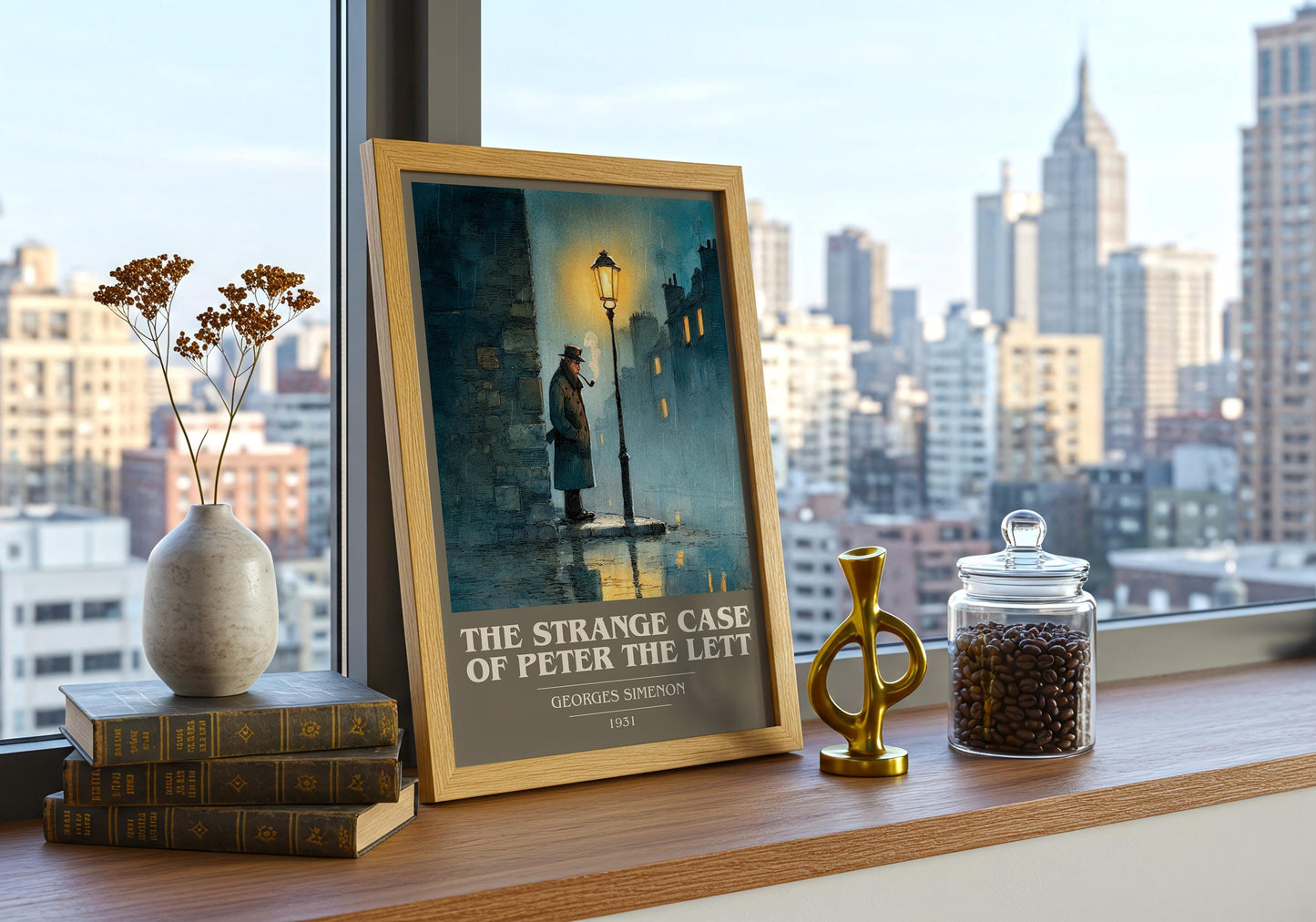 The Strange Case of Peter the Lett book cover book poster framed on wall – non fiction wall art