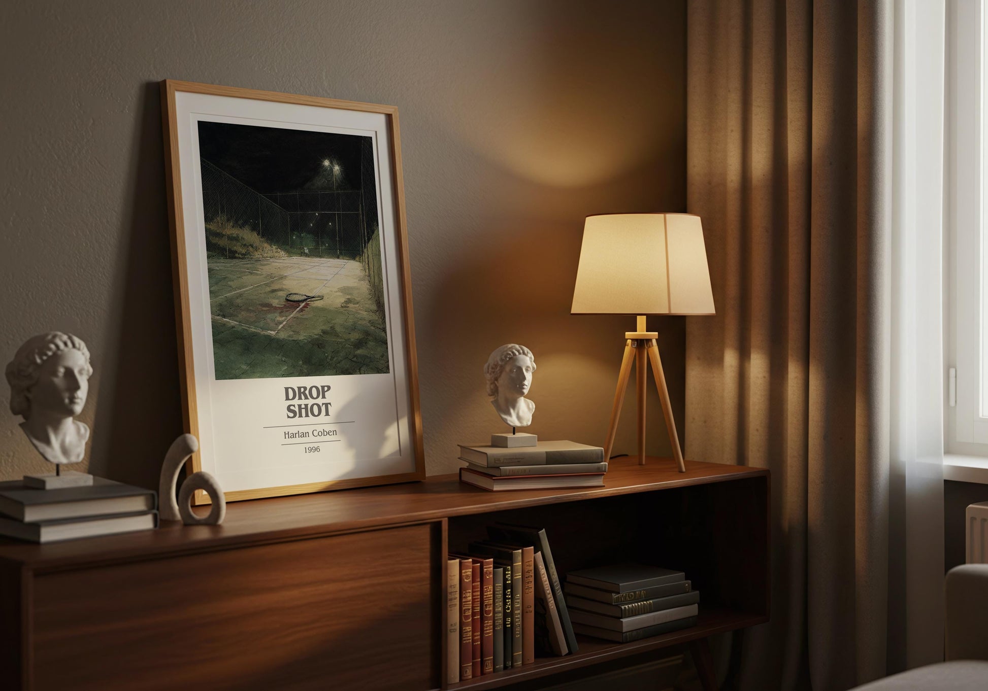 Drop Shot by Harlan Coben | Book Poster | Literary Art Gift For Book Lover | Novel Inspired Wall Art | Free Delivery