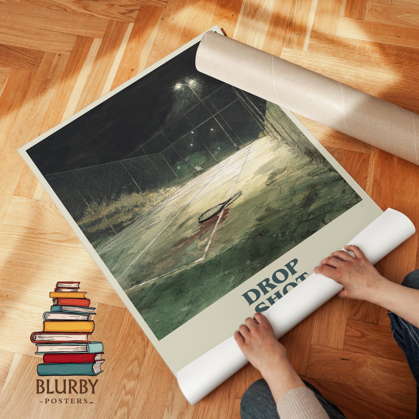 Drop Shot by Harlan Coben | Book Poster | Literary Art Gift For Book Lover | Novel Inspired Wall Art | Free Delivery