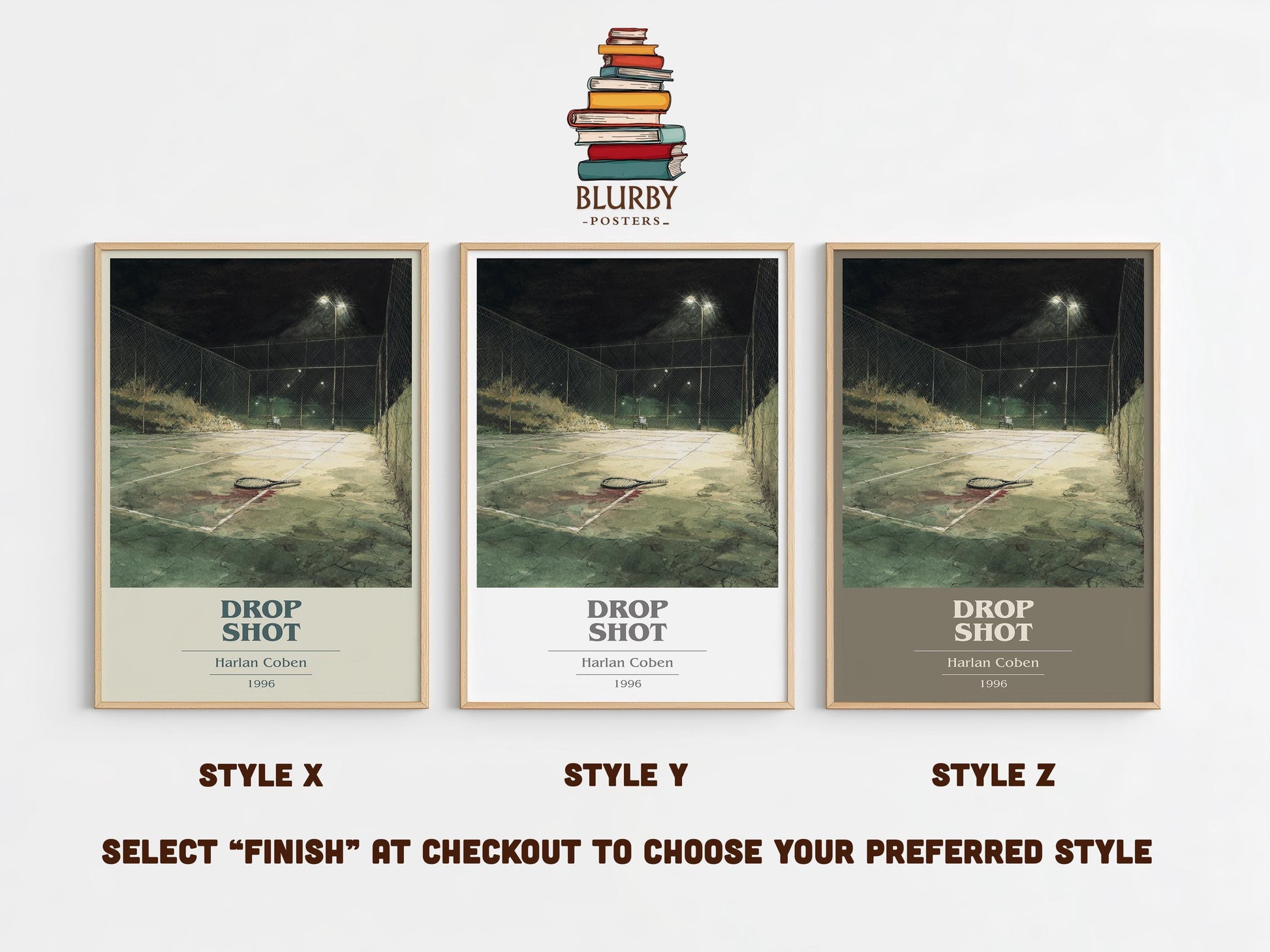 Drop Shot by Harlan Coben | Book Poster | Literary Art Gift For Book Lover | Novel Inspired Wall Art | Free Delivery