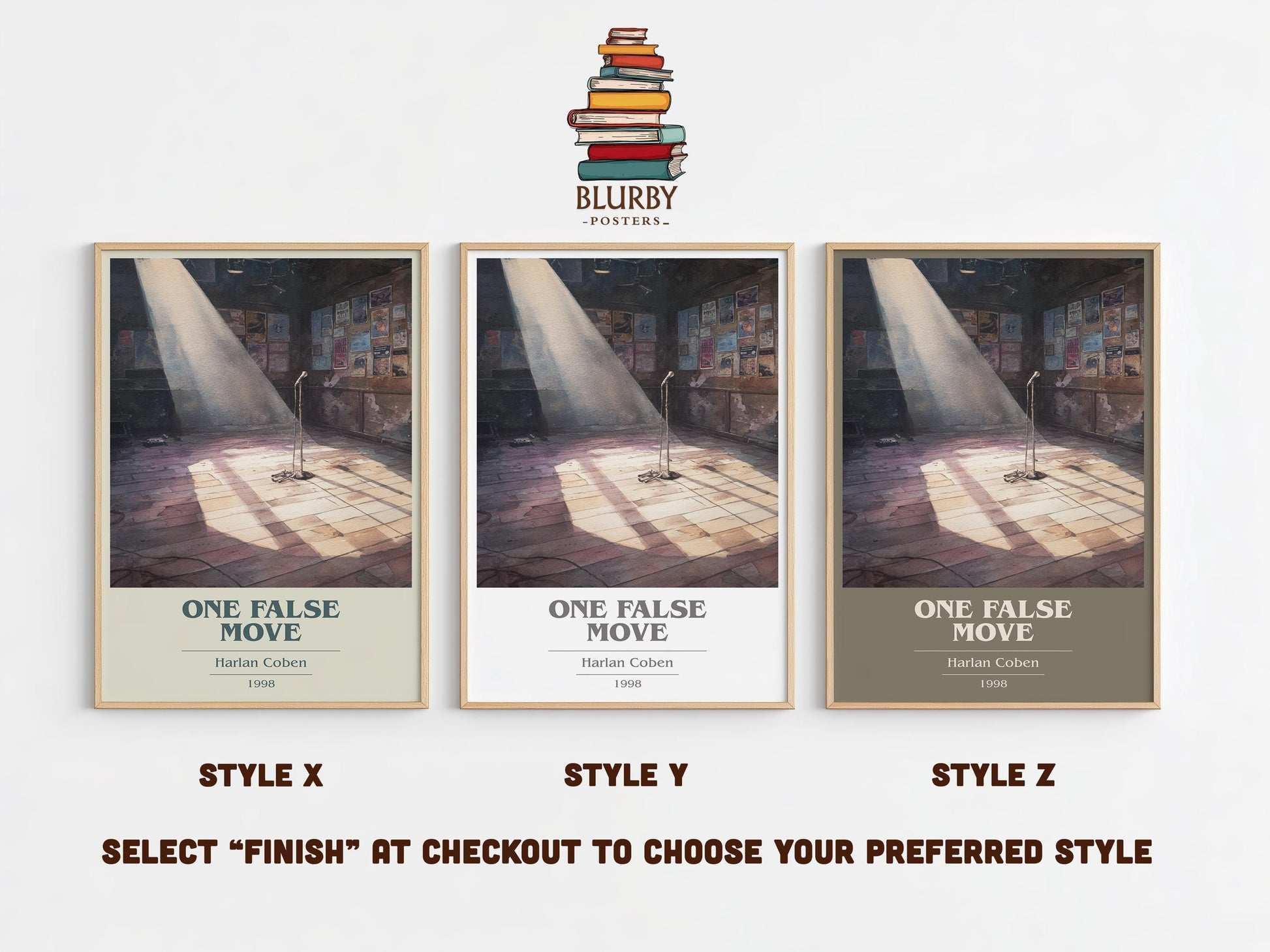 One False Move by Harlan Coben | Book Poster | Literary Art Gift For Book Lover | Novel Inspired Wall Art | Free Delivery