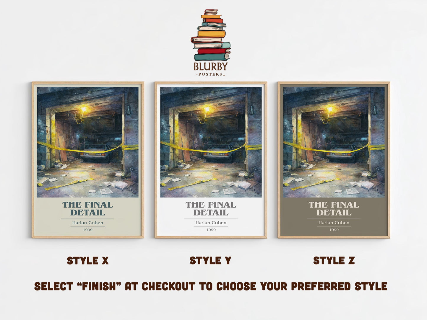 The Final Detail by Harlan Coben | Book Poster | Literary Art Gift For Book Lover | Novel Inspired Wall Art | Free Delivery