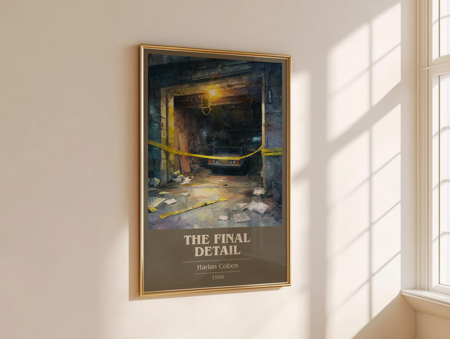 The Final Detail by Harlan Coben | Book Poster | Literary Art Gift For Book Lover | Novel Inspired Wall Art | Free Delivery