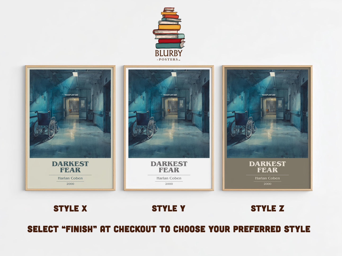 Darkest Fear by Harlan Coben | Book Poster | Literary Art Gift For Book Lover | Novel Inspired Wall Art | Free Delivery