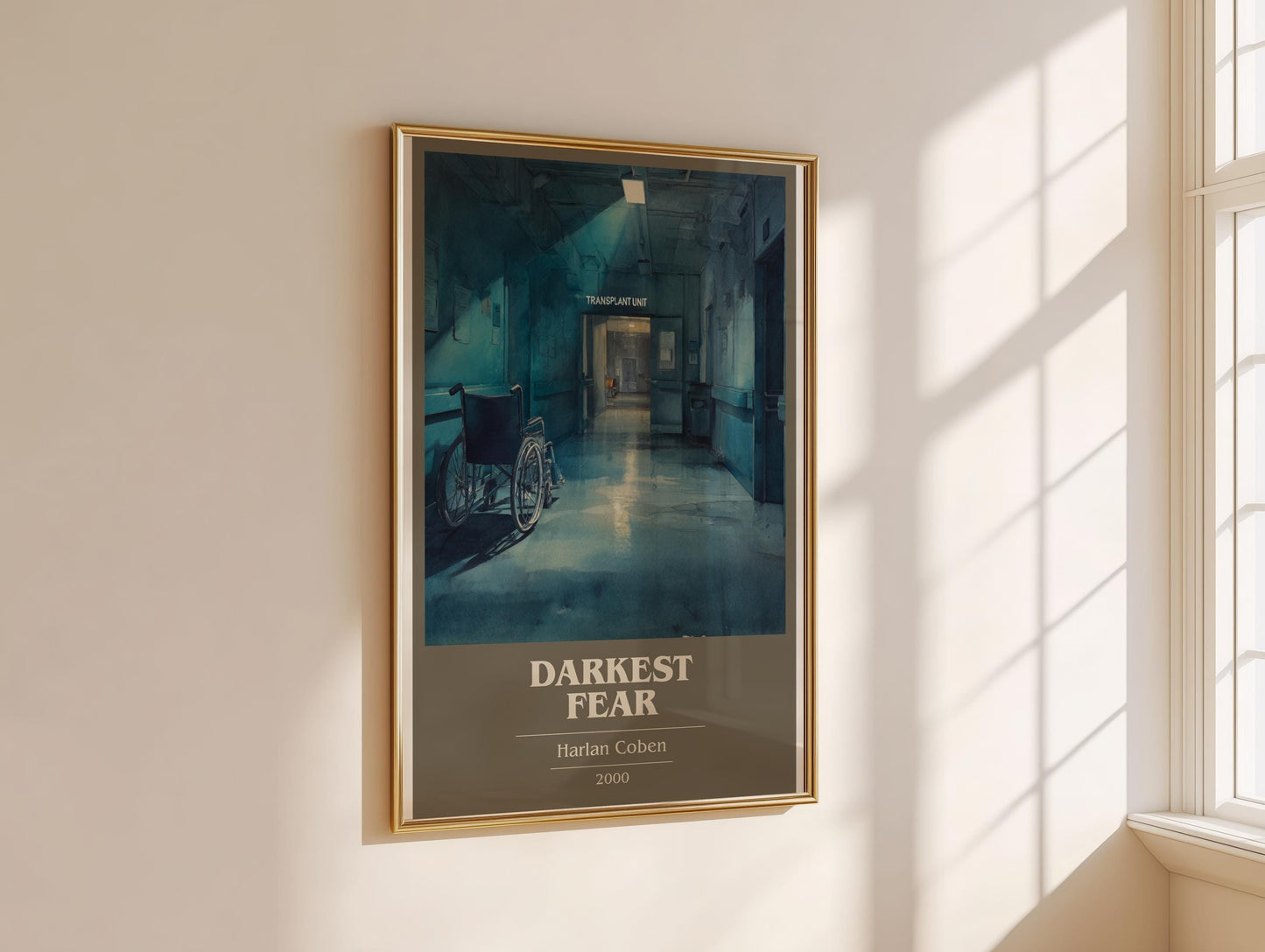 Darkest Fear by Harlan Coben | Book Poster | Literary Art Gift For Book Lover | Novel Inspired Wall Art | Free Delivery