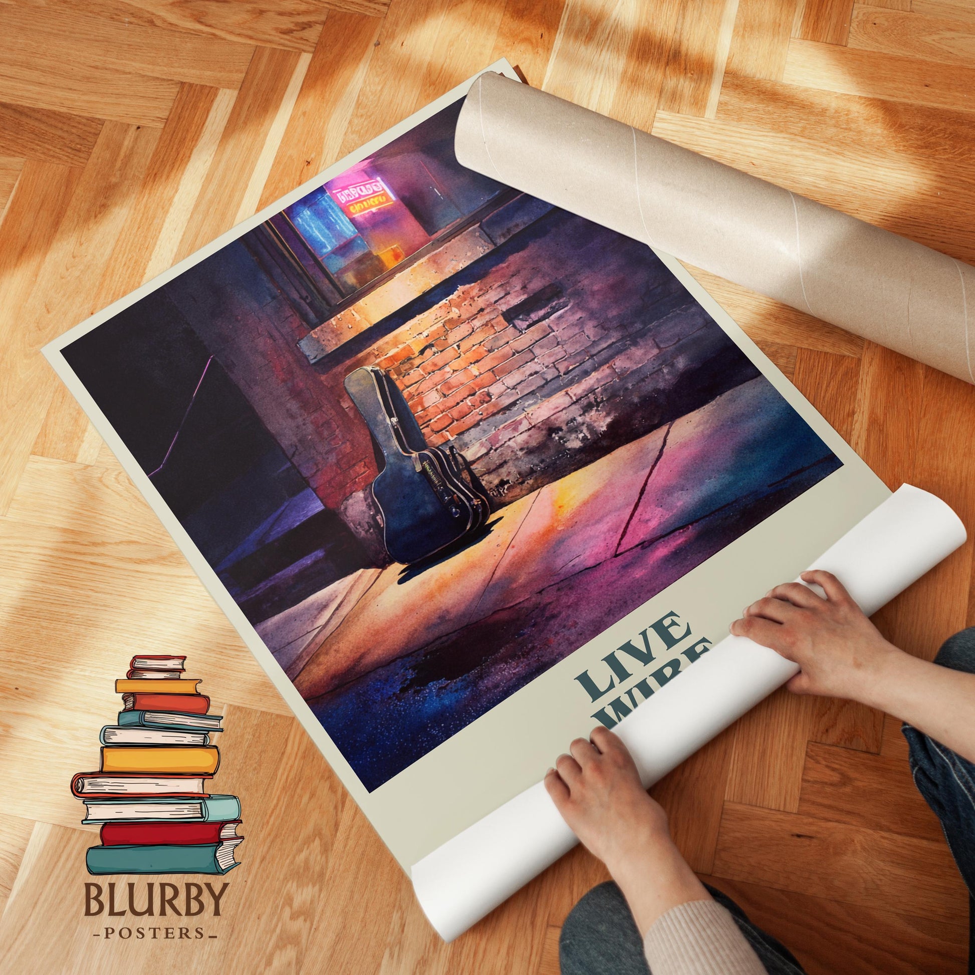 Live Wire by Harlan Coben | Book Poster | Literary Art Gift For Book Lover | Novel Inspired Wall Art | Free Delivery