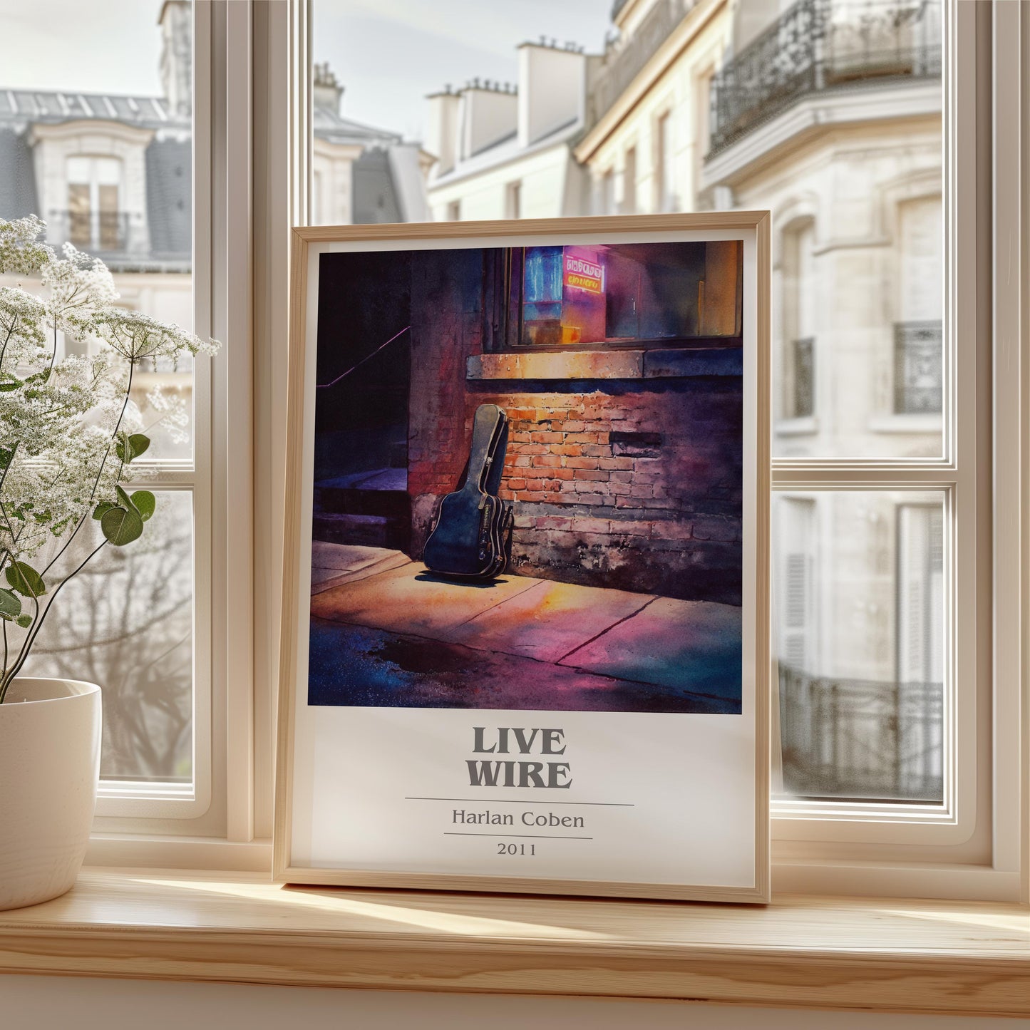 Live Wire by Harlan Coben | Book Poster | Literary Art Gift For Book Lover | Novel Inspired Wall Art | Free Delivery