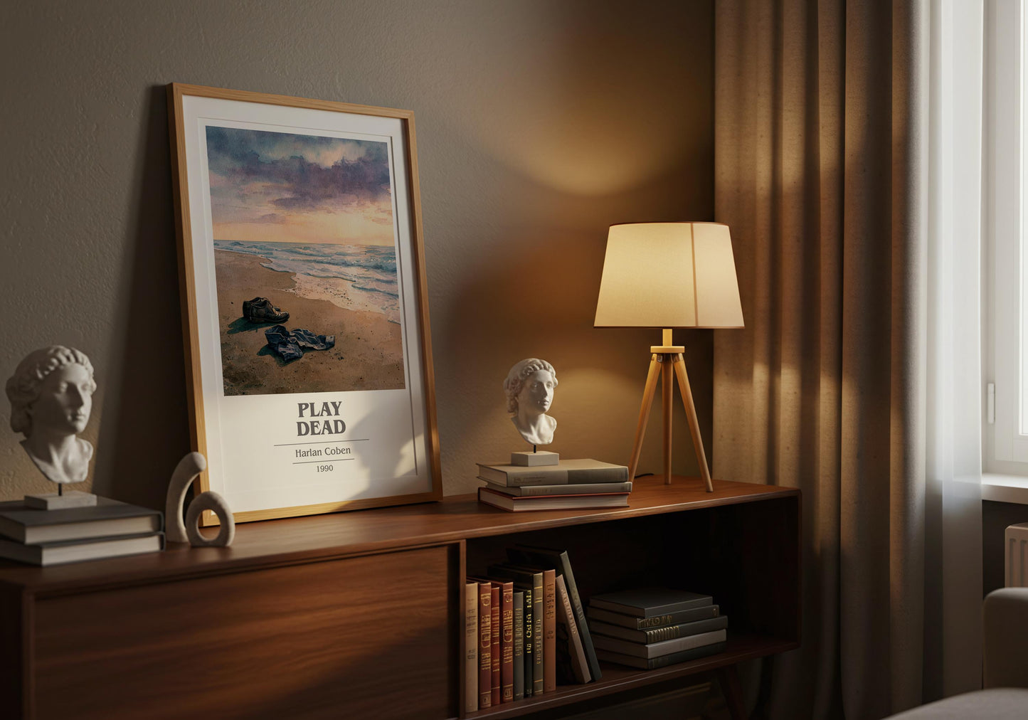 Play Dead by Harlan Coben | Book Poster | Literary Art Gift For Book Lover | Novel Inspired Wall Art | Free Delivery