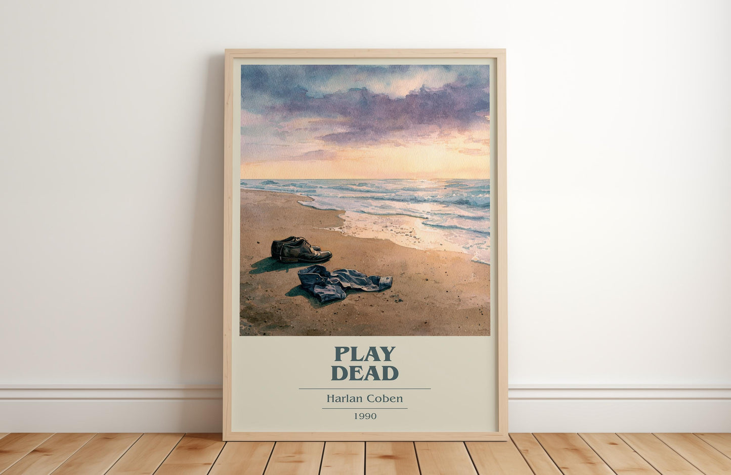 Play Dead by Harlan Coben | Book Poster | Literary Art Gift For Book Lover | Novel Inspired Wall Art | Free Delivery